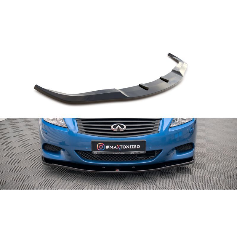 Maxton Lame Du Pare-Chocs Avant Infiniti G37 Coupe Gloss Black, IN-G37S-C-FD1G Tuning.fr