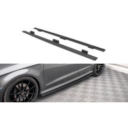 Maxton Street Pro Rajouts Des Bas De Caisse Audi S3 Sportback 8V Facelift Black, AUS33FSBCNC-SD1B Tuning.fr