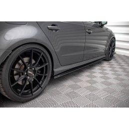 Maxton Street Pro Rajouts Des Bas De Caisse Audi S3 Sportback 8V Facelift Black-Red, AUS33FSBCNC-SD1BRB Tuning.fr