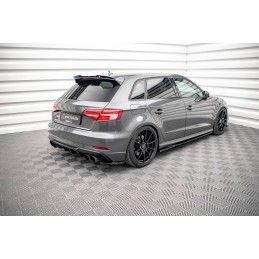 Maxton Lames De Pare-Chocs Arrière Latérales Audi S3 Sportback 8V Facelift Gloss Black, AU-S3-3F-SB-RSD1G Tuning.fr