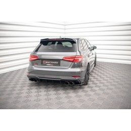 Maxton Lames De Pare-Chocs Arrière Latérales Audi S3 Sportback 8V Facelift Gloss Black, AU-S3-3F-SB-RSD1G Tuning.fr