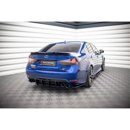 Maxton Street Pro Central Diffuseur Arriere Lexus GS F Mk4 Facelift Black-Red, LEGSF4FCNC-RS1B+BRBI Tuning.fr
