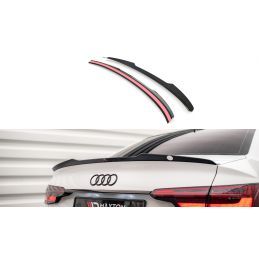 Maxton Spoiler Cap Audi A4 Sedan B9 Facelift Gloss Black, AU-A4-B9F-CAP1G Tuning.fr