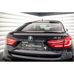 Maxton Spoiler Cap 3D V.1 BMW X6 M-Pack F16 Gloss Black, BM-X6-16-MPACK-CAP2G Tuning.fr