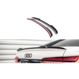 Maxton Spoiler Cap Audi A6 Sedan C8 Gloss Black, AU-A6-C8-CAP1G Tuning.fr