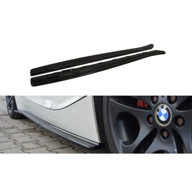 RAJOUTS DES BAS DE CAISSE MAXTON BMW Z4 E85 / E86 (AVANT FACELIFT) Noir Brillant