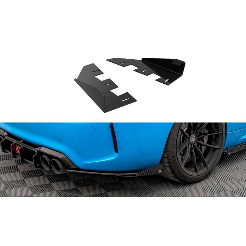 Maxton Rear Side Flaps BMW M2 F87, BM287MCOMPCNC-RSF1G Tuning.fr