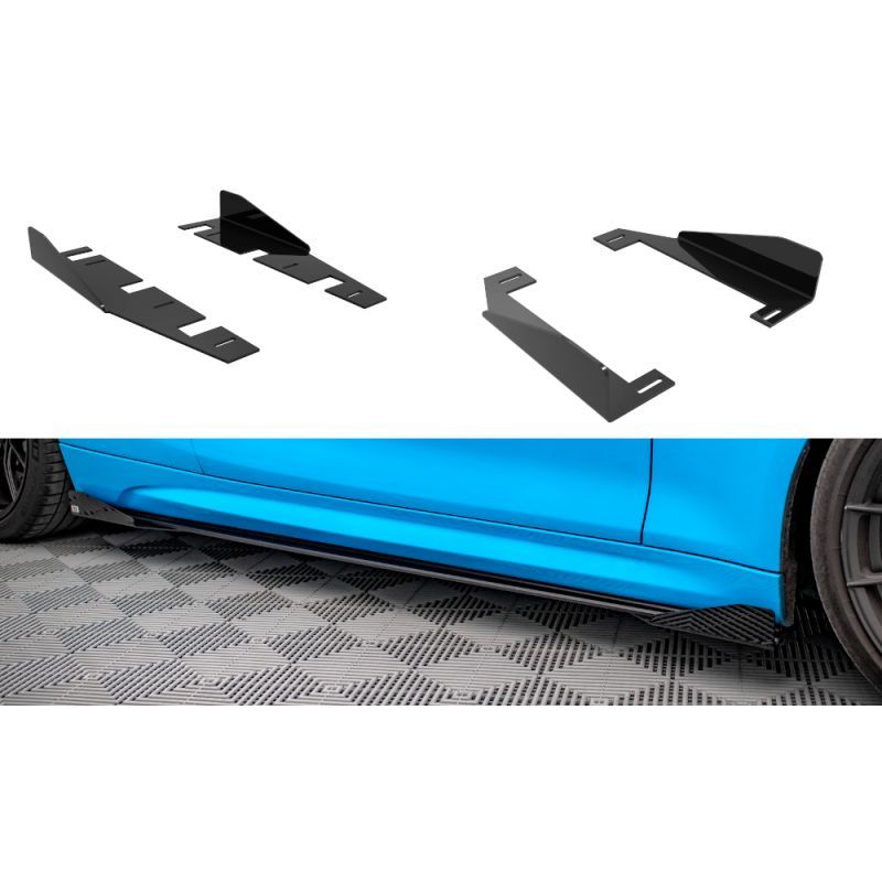 Maxton Side Flaps BMW M2 F87, BM287MCOMPCNC-SF1G Tuning.fr