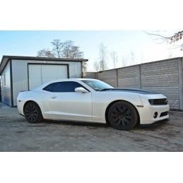 RAJOUTS DES BAS DE CAISSE MAXTON CHEVROLET CAMARO V SS - VERSION EU, US (AVANT FACELIFT) Noir Brillant