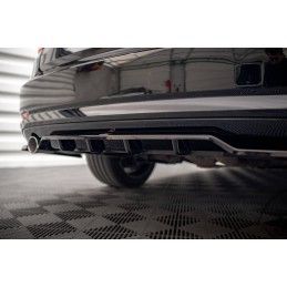Maxton Central Arriere Splitter (avec une barre verticale) BMW 3 GT F34 Gloss Black, BM-3-34-GT-RSD1G+RD1G Tuning.fr