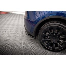 Maxton Central Arriere Splitter (avec une barre verticale) Tesla Model Y Gloss Black, TE-MODELY-1-RD1G+RD2G Tuning.fr