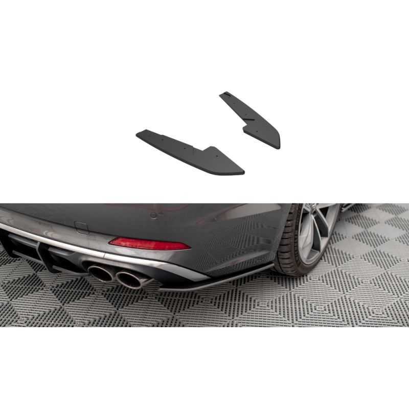 Maxton Street Pro Lame Du Pare Chocs Arriere Audi S5 Sportback F5 Black, AUS52CNC-RSD1B Tuning.fr