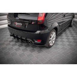 Maxton Street Pro Lame Du Pare Chocs Arriere Ford Fiesta ST Mk6 Black-Red, FOFI6STCNC-RSD1BRB Tuning.fr