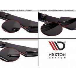 Maxton Lame Du Pare-Chocs Avant V.1 + Ailerons Toyota Yaris Mk4 Gloss Black, TO-YA-4-FD1G+FSF Tuning.fr