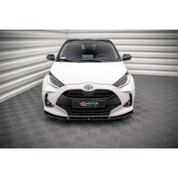 Maxton Lame Du Pare-Chocs Avant V.2 Toyota Yaris Mk4 Gloss Black, TO-YA-4-FD2G Tuning.fr