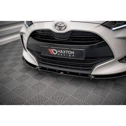 Maxton Lame Du Pare-Chocs Avant V.2 Toyota Yaris Mk4 Gloss Black, TO-YA-4-FD2G Tuning.fr