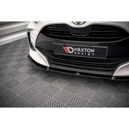 Maxton Lame Du Pare-Chocs Avant V.3 Toyota Yaris Mk4 Gloss Black, TO-YA-4-FD3G Tuning.fr