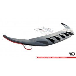 Maxton Central Arriere Splitter V.1 + Flaps Toyota Yaris Mk4 Gloss Black, TO-YA-4-RD1G+RSF Tuning.fr