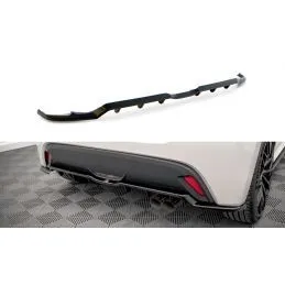 Maxton Central Arriere Splitter (avec une barre verticale) V.2 Toyota Yaris Mk4 Gloss Black, TO-YA-4-RD2G+RD3G Tuning.fr