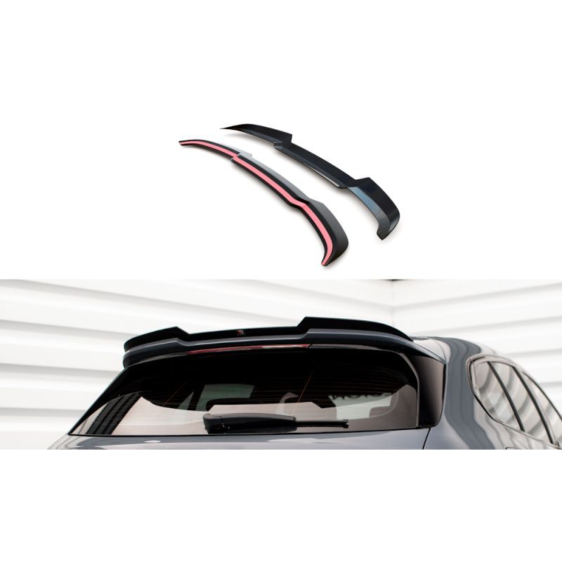 Maxton Spoiler Cap V.1 BMW M135i F40 Gloss Black, BM-1-40-M-CAP3G Tuning.fr