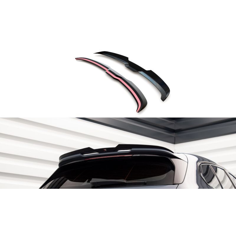 Maxton Spoiler Cap V.2 BMW M135i F40 Gloss Black, BM-1-40-M-CAP4G Tuning.fr