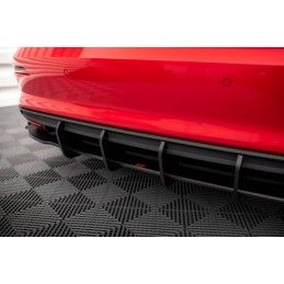 Maxton Street Pro Central Diffuseur Arriere Audi A3 Sportback 8Y Black-Red, AUA38YCNC-RS1B+BRBI Tuning.fr