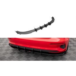 Maxton Street Pro Diffuseur Arrière Complet + Flaps Audi A3 Sportback 8Y Black-Red + Gloss Flaps, AUA38YCNC-RS1B+BRBI+RSF1G Tuni
