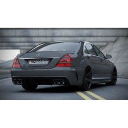 Maxton MERCEDES S W221 (look W205) PARE CHOCS ARRIÈRE + RAJOUT DU PARE-CHOCS ARRIERE Not primed, ME-S-221-W205-R1F Tuning.fr