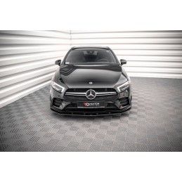 Maxton Street Pro Lame Du Pare-Chocs Avant Mercedes A35 AMG / AMG-Line Aero Pack W177 Black, MEA17735CNC-FD1B Tuning.fr