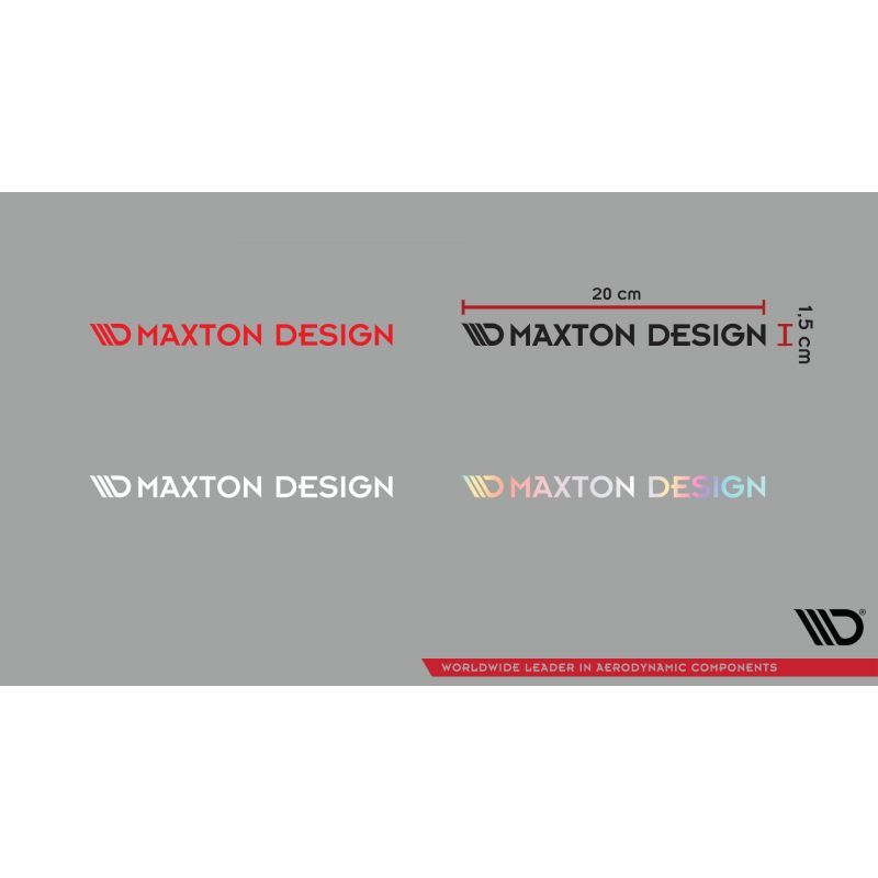 Maxton Maxton Sticker Black 04 Logo autocollant en ficelle 20x1,5 cm noir 04 BLK, NAK-ST-BLK-04 Tuning.fr