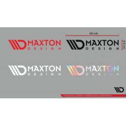 Maxton Maxton Sticker White 06 Grand autocollant de logo 45x8,5 cm blanc 06 WHT, NAK-ST-WHT-06 Tuning.fr