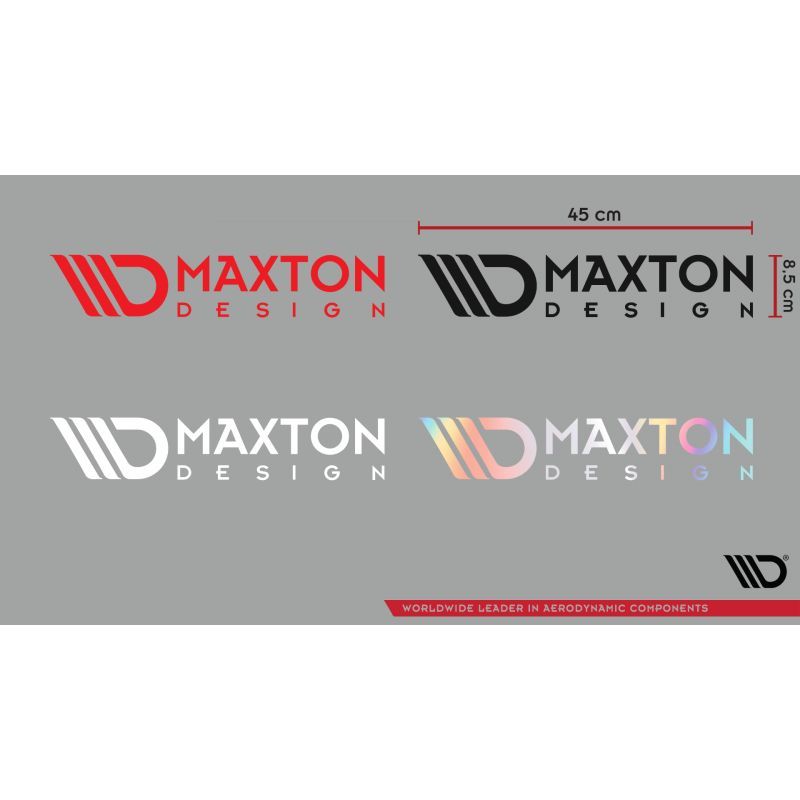 Maxton Maxton Sticker White 06 Grand autocollant de logo 45x8,5 cm blanc 06 WHT, NAK-ST-WHT-06 Tuning.fr