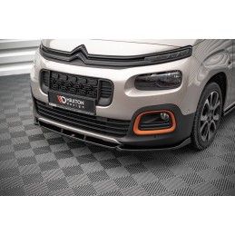 Maxton Lame Du Pare-Chocs Avant Citroen Berlingo Mk3 Gloss Black, CI-BE-3-FD1G Tuning.fr