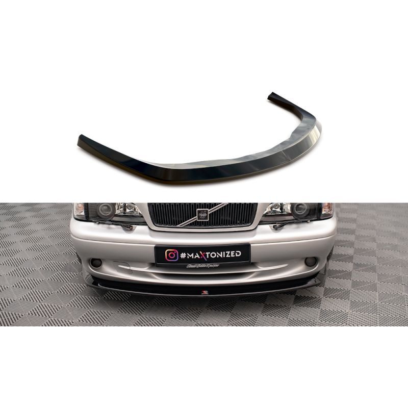 Maxton Lame Du Pare-Chocs Avant V.1 Volvo C70 Mk1 Gloss Black, VO-C70-1-FD1G Tuning.fr