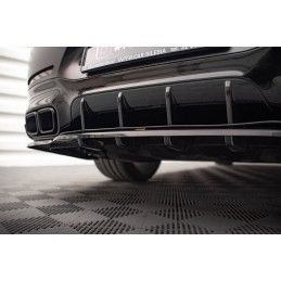 Maxton Central Arriere Splitter (avec une barre verticale) Mercedes-AMG GT 63S 4-Door Coupe Aero Gloss Black, ME-GT-4D-AMG-RD1G+