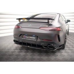 Maxton Central Arriere Splitter (avec une barre verticale) Mercedes-AMG GT 63S 4-Door Coupe Aero Gloss Black, ME-GT-4D-AMG-RD1G+