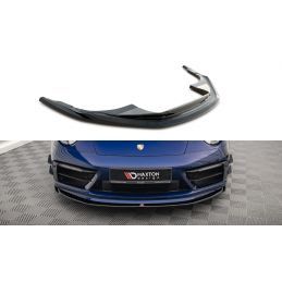 Maxton Lame Du Pare-Chocs Avant V.1 Porsche 911 Carrera Aero 992 Gloss Black, PO-911-992-CA-AERO-FD1G Tuning.fr