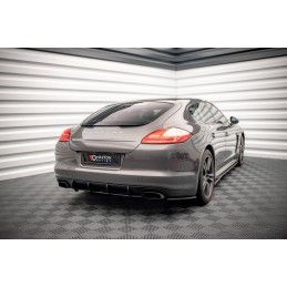 Maxton Street Pro Central Diffuseur Arriere Porsche Panamera / Panamera Diesel 970 Red, POPA970CNC-RS1BRB Tuning.fr