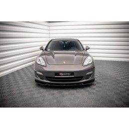 Maxton Lame Du Pare-Chocs Avant V.2 Porsche Panamera / Panamera Diesel 970 Gloss Black, PO-PA-970-FD2G Tuning.fr