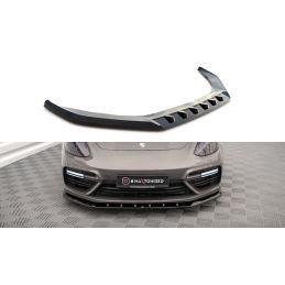 Maxton Lame Du Pare-Chocs Avant V.1 Porsche Panamera E-Hybrid 971 Gloss Black, PO-PA-971-H-FD1G Tuning.fr