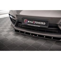 Maxton Lame Du Pare-Chocs Avant V.1 Porsche Panamera E-Hybrid 971 Gloss Black, PO-PA-971-H-FD1G Tuning.fr