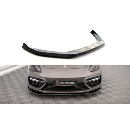 Maxton Lame Du Pare-Chocs Avant V.2 Porsche Panamera E-Hybrid 971 Gloss Black, PO-PA-971-H-FD2G Tuning.fr