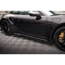 Maxton Rajouts Des Bas De Caisse Porsche 911 Turbo S 992 Gloss Black, PO-911-992-TURBO-S-SD1G Tuning.fr