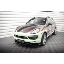 Maxton Lame Du Pare-Chocs Avant Porsche Cayenne Mk2 Gloss Black, PO-CAY-2-FD1G+FD1RG Tuning.fr