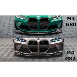 Maxton Fibre de Carbone Lame Du Pare-Chocs Avant V.2 BMW M4 G82 / M3 G80, CF-BM-4-G82-M-FD2-245-P Tuning.fr