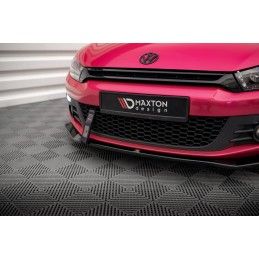 Maxton Lame Du Pare-Chocs Avant V.2 Volkswagen Scirocco Mk3 Gloss Black, VW-SC-3-FD2G Tuning.fr