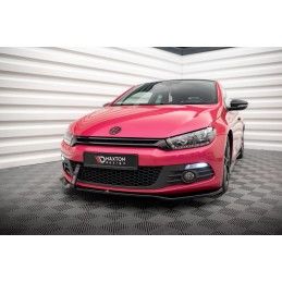 Maxton Lame Du Pare-Chocs Avant V.2 Volkswagen Scirocco Mk3 Gloss Black, VW-SC-3-FD2G Tuning.fr