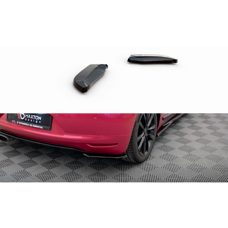 Maxton Lames De Pare-Chocs Arrière Latérales Volkswagen Scirocco Mk3 Gloss Black, VW-SC-3-RSD1G Tuning.fr