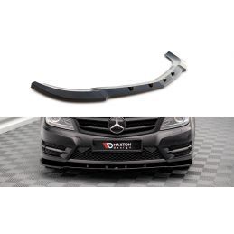 Maxton Lame Du Pare-Chocs Avant V.2 Mercedes-Benz C Coupe AMG-Line C204 Gloss Black, ME-C-204F-AMGLINE-C-FD2G Tuning.fr