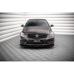 Maxton Lame Du Pare-Chocs Avant V.2 Mercedes-Benz C Coupe AMG-Line C204 Gloss Black, ME-C-204F-AMGLINE-C-FD2G Tuning.fr